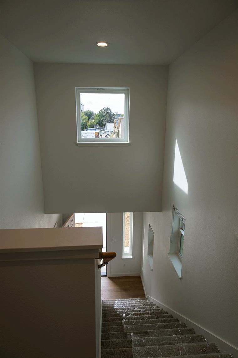 Upstairs landing with a window